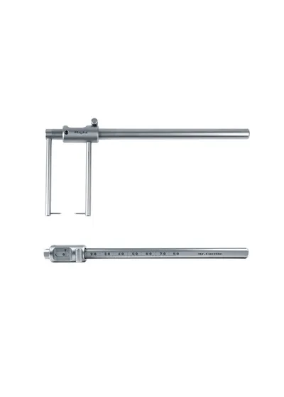 Измеритель толщины альвеолярного гребня, Mr.Curette Tech, для правшей, медицинская сталь