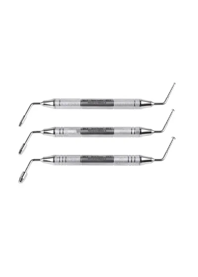 Набор костных пакеров, Mr.Curette Tech, 3 шт, 2.5/3.5/4.5 мм