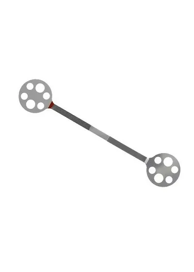 DIASTRIP - штрипсы на экстратонком металлическом носителе, красно-белые (40-15 мкм), 1 шт