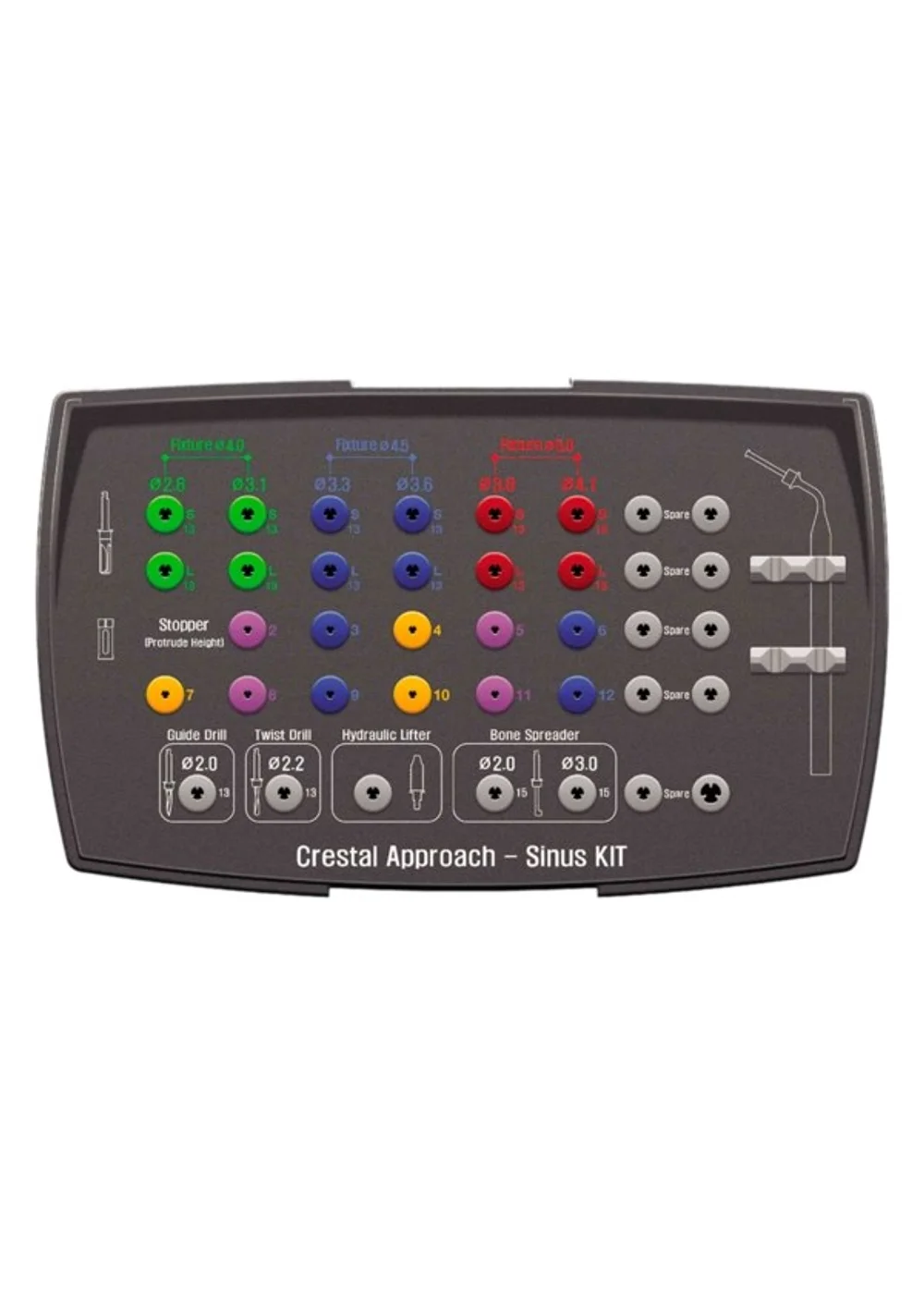 Набор, Osstem, CAS Kit PLUS, для закрытого синус-лифтинга