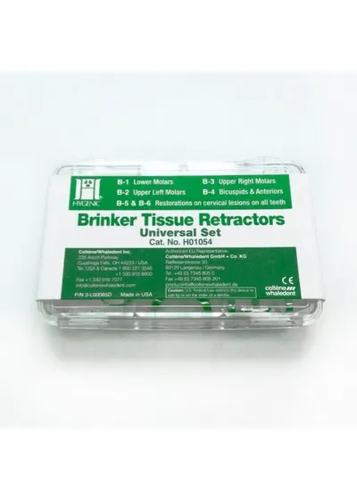 HYGENIC BRINKER UNIVERSAL CLAMP SET - набор кламмеров для сильно разрушенных зубов, 6 шт