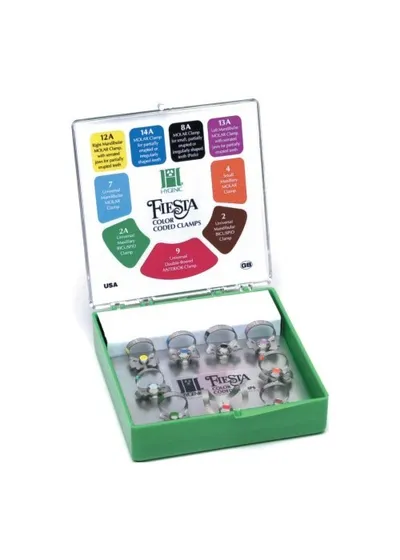 HYGENIC DENTAL DAM CLAMPS SET - набор кламмеров без крыльев, 9 шт