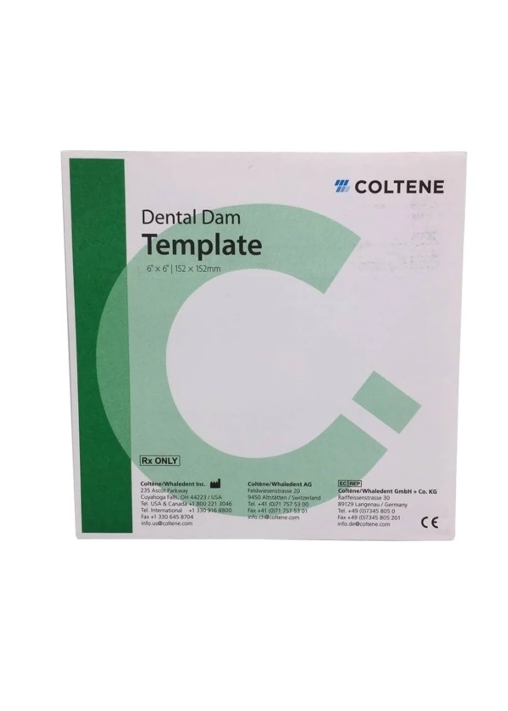 Шаблон для коффердама, Hygenic, DENTAL DAM, универсальный