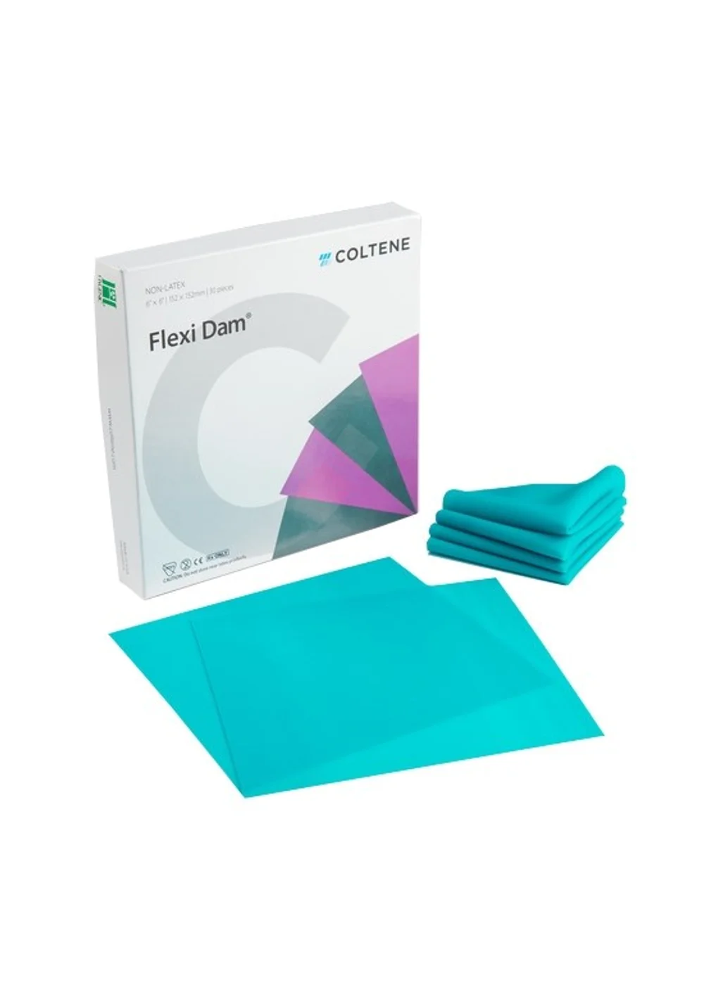 Коффердам, Hygenic, Flexi Dam Non Latex, зеленые, 30 шт, средняя толщина