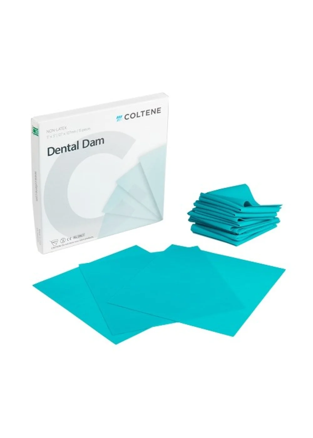 Коффердам, Hygenic, Dental Dam, латексные, тонкие, 36 шт, 152х152 мм