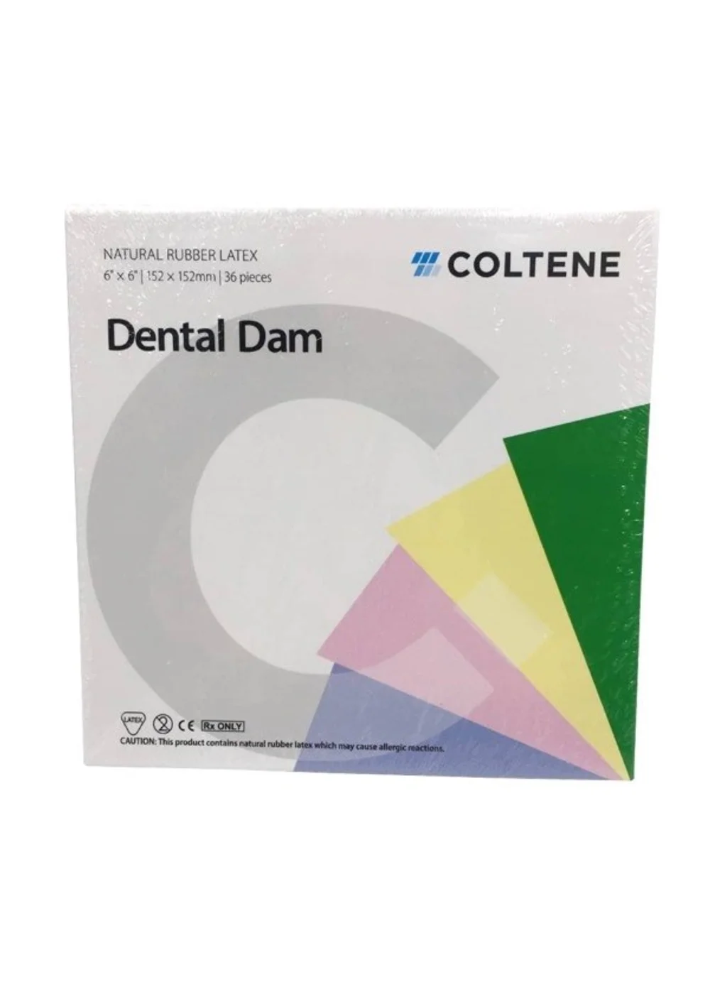 Коффердам, Hygenic, Dental Dam, латексные, средние, 36 шт, 152х152 мм