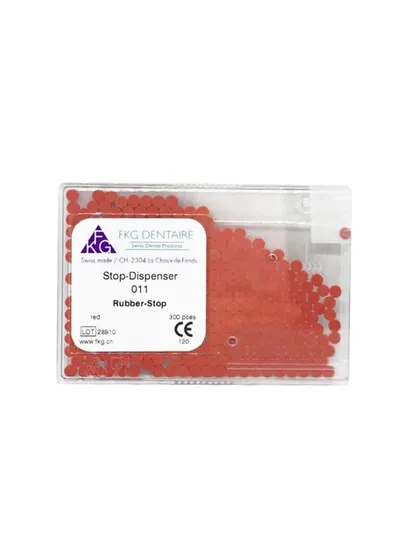 Стоппер для инструментов, FKG, красный, 300 шт