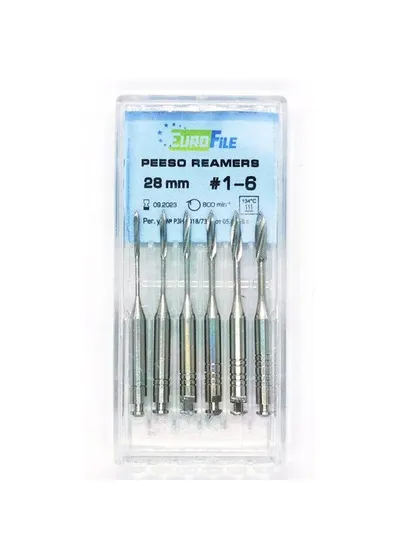 Peeso Reamers - дрильборы машинные, 28 мм, размер 1-6, сталь, 6 шт