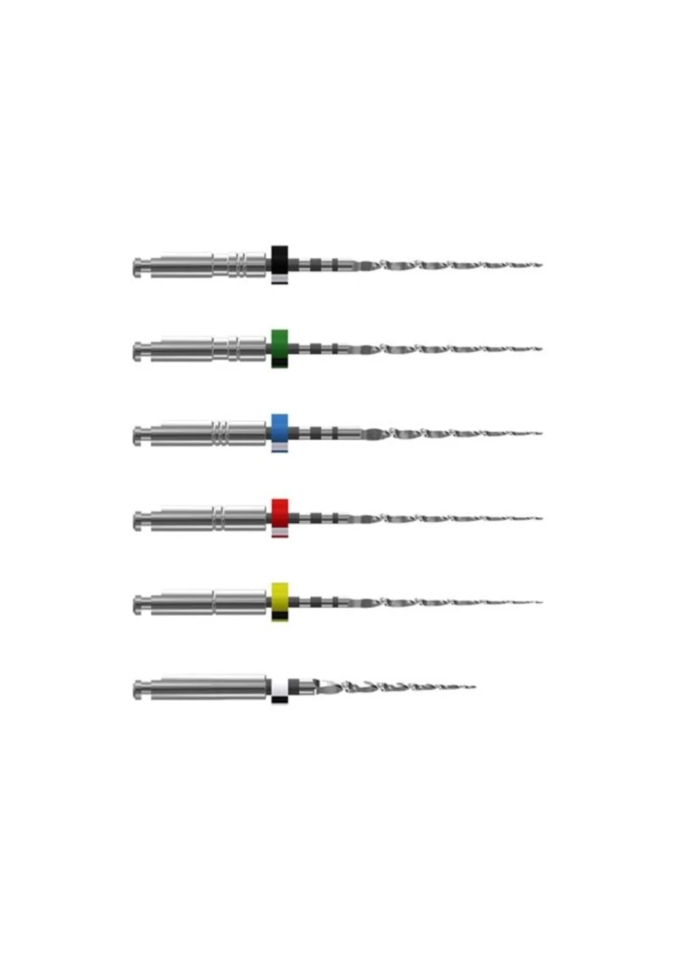 Bio RaCe Basic - базовый набор файлов (BRO-19 мм, BR1, BR2, BR3, BR4, BR5), 25 мм, 6 шт