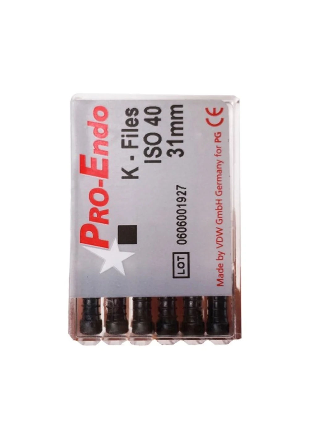 Ручной файл, VDW, К-files Pro-Endo, №40, 31 мм, 6 шт
