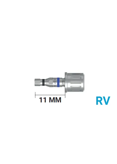 Имплантовод для динамометрического ключа VEGA RV короткий, синий, арт: 18 07 14