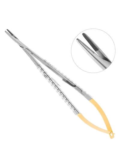 Иглодержатель хирургический прямой Micro-Nadelhalter TC, 18 см, 40-95TC*
