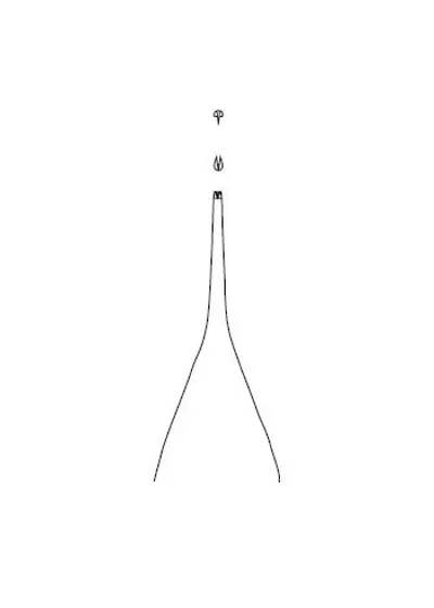 Пинцет MICRO-ADSON, хирургический, зубчики 1х2, длина 120 мм, BD510R