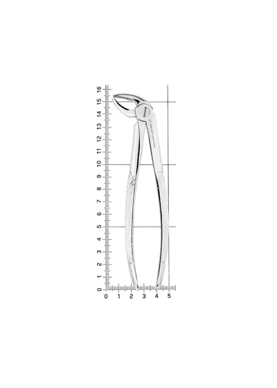 Nopa Instruments PA 004/00 - щипцы извлекающие для резцов/клыков нижней челюсти №4