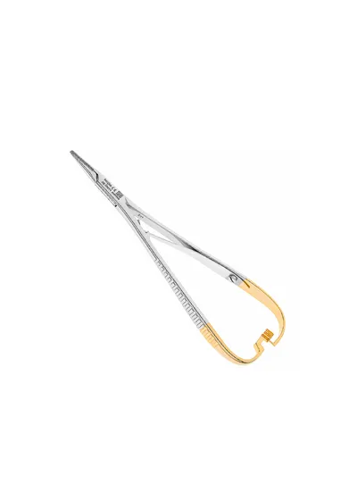 Nopa Instruments AE 504/14 - иглодержатель MATHIEU прямой с твердосплавными вставками, 14 см