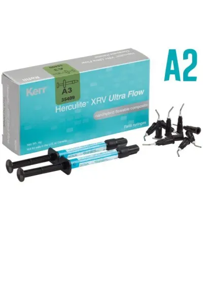 Жидкотекучий композит, Kerr, Геркулайт XRV Ультра Флоу (Herculite XRV Ultra Flow), А2, 2шпрх2гр