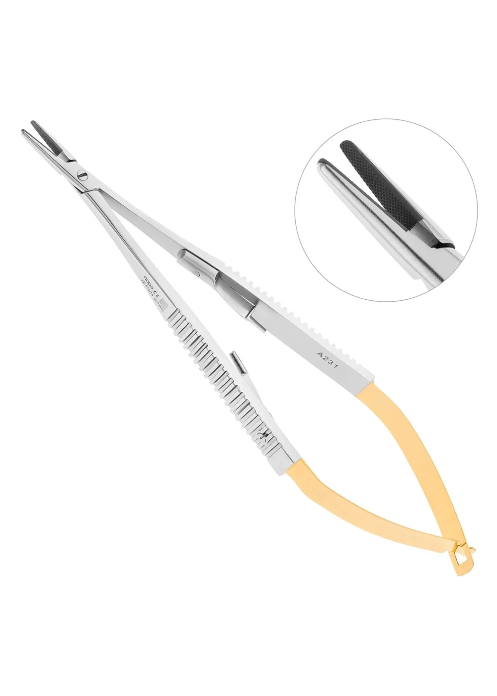 Микроиглодержатель TUC CASTROVIEJO, прямой, 14 см