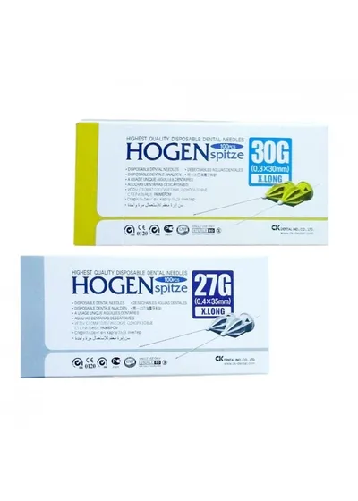 Игла карпульная, C-K DENTAL, Hogen Spitze 27G 40мм