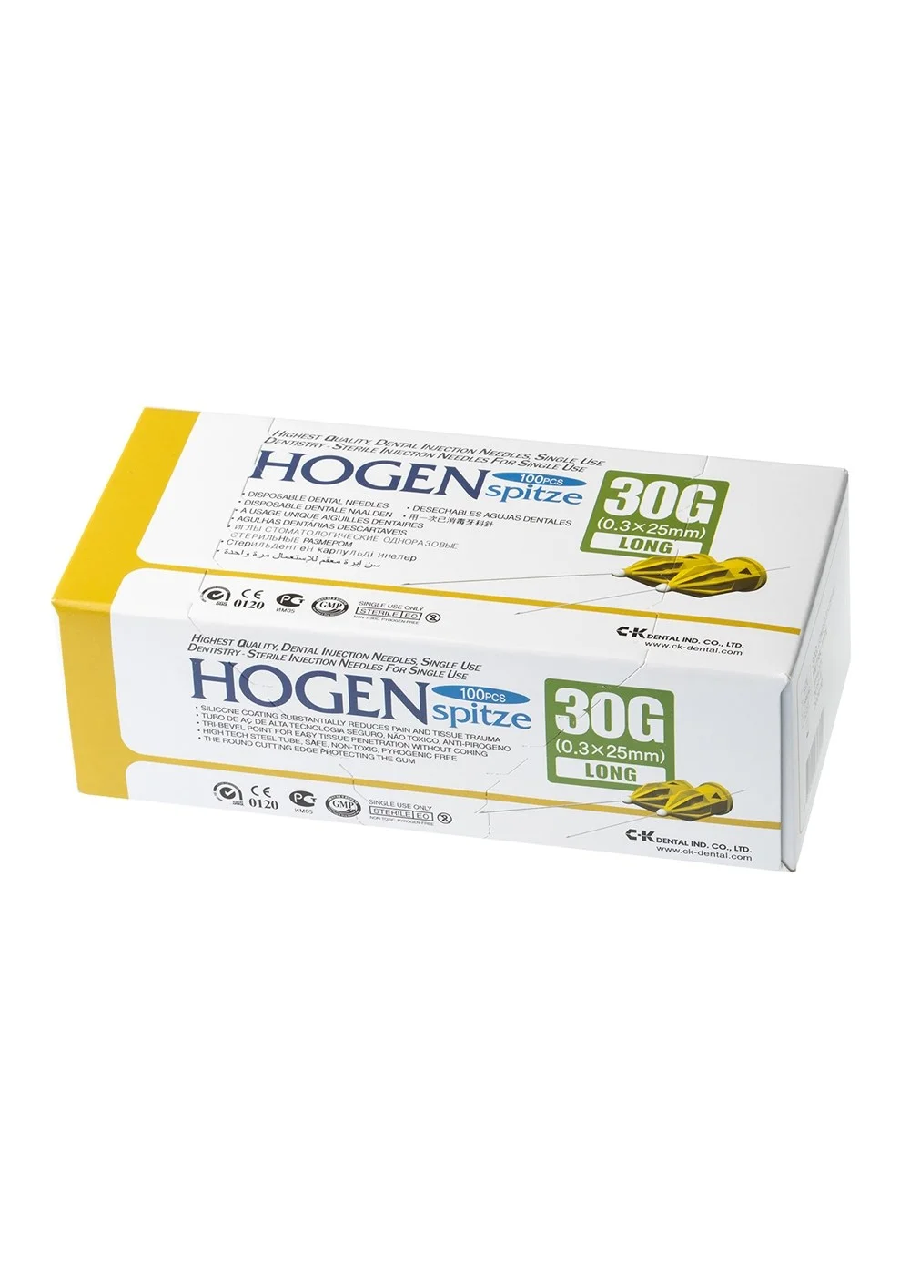 Игла карпульная, C-K DENTAL, Hogen Spitze 30G 25мм