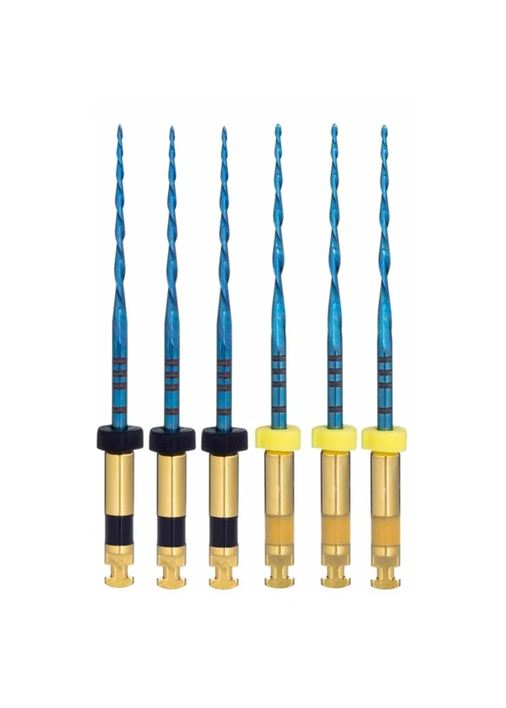 Набор машинных файлов, Eurofile, UltraRec Blue (Heat Activation), 25 мм, конус 4%, R40+R50, никель-титан, 6 шт