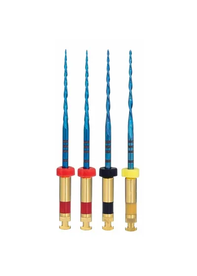 Машинный файл, Eurofile, UltraRec Blue (Heat Activation), 21 мм, набор R25x2, R40x1, R50x1, никель-титан, 4 шт