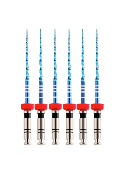 Машинный файл, Eurofile, UltraFiles Blue (Heat Activation), 25 мм, конус .06, №40, никель-титан, 6 шт