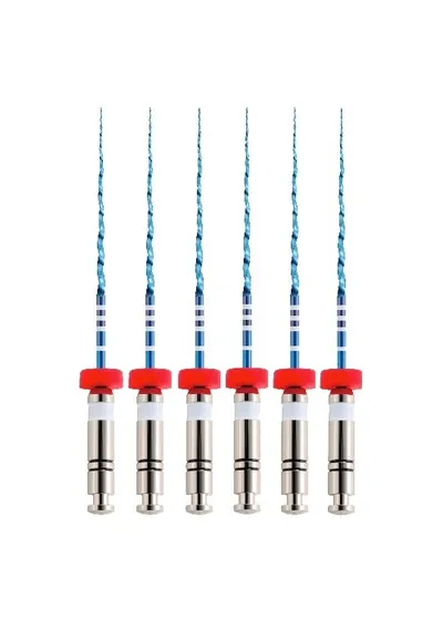 Машинный файл, Eurofile, UltraFiles Blue (Heat Activation), 31 мм, конус .06, №15, никель-титан, 6 шт