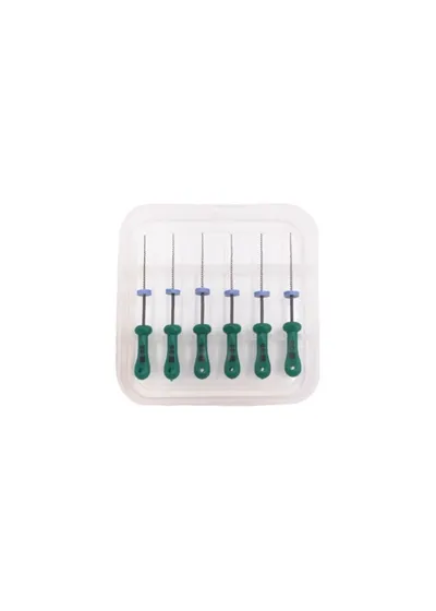 ERGOFLEX K Ni-Ti - ручные никель-титановые файлы, эргономичная ручка, 25 мм, №35, 6 шт