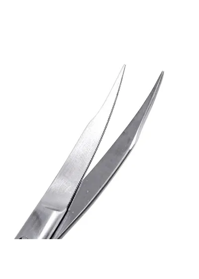 Ножницы Hu-Friedy #10, Super-Cut, остроконечные, с двойным изгибом, 1 зубчатое лезвие, 13,5 см