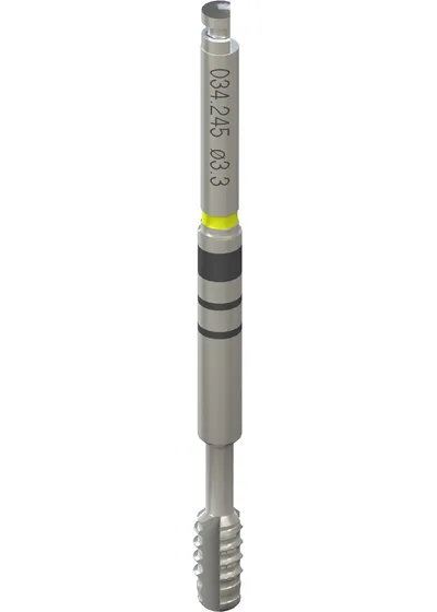 Метчик, Straumann®, S/SP, Ø 3.3 мм, L 42 мм, для наконечника, хирургия по шаблонам, Stainless steel