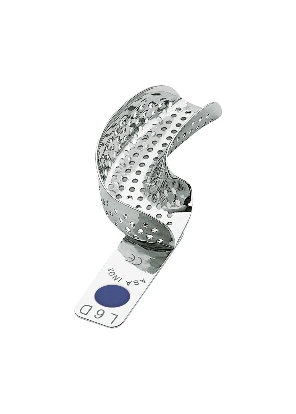 Asa Dental 2801-L6D - ложка слепочная верхняя большая (L) половина с перфорацией без бортиков(левый верх-правый низ)