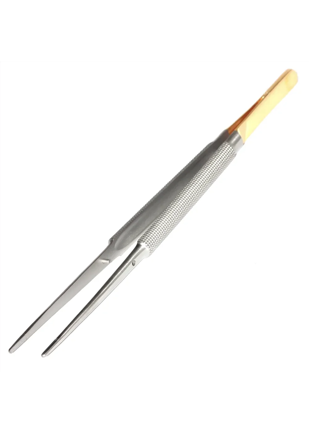 Пинцет анатомический TC Knurling Gold, 180 мм