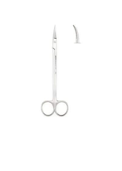 Ножницы хирургические изогнутые, Medenta Instrumets Co., Kelly, 180 мм, 1 шт