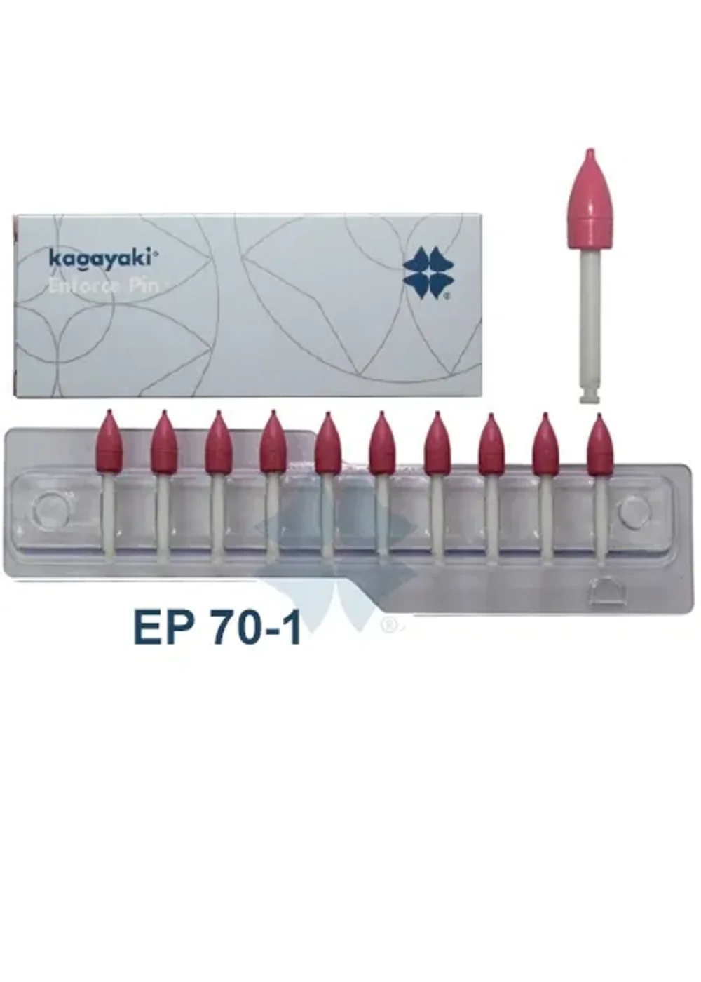 Полиры, KAGAYAKI, Пики, Enforce Pin 70, розовые, 10шт