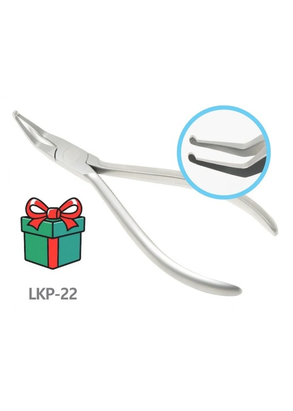 LKP-22 Щипцы Хоу изогнутые, 45°