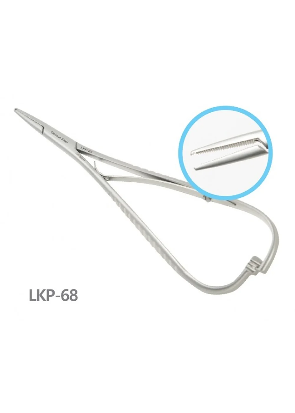 Зажим, LK MEDICAL, Смаха прямой с отверстием, LKP-68