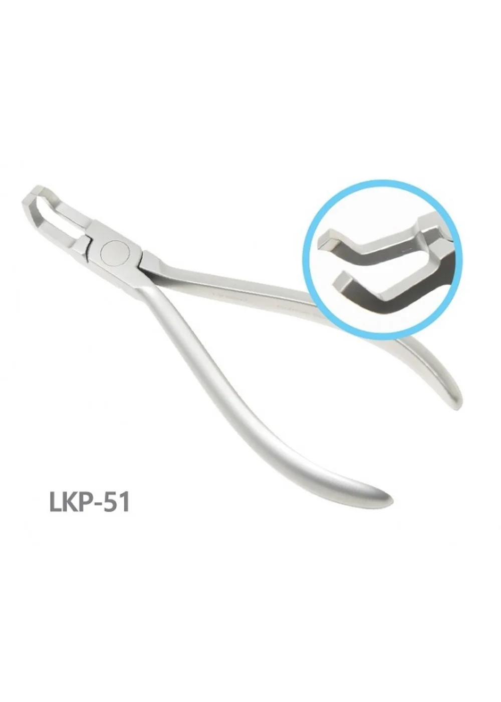 Щипцы ортодонтические, LK MEDICAL, LKP-51, для снятия брекетов, изогнутые 45°