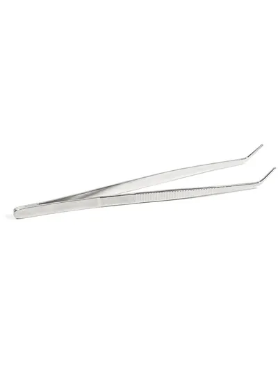 Пинцет зубной изогнутый, ВладМиВа, с насечкой