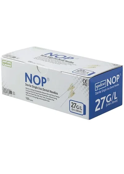 Иглы карпульные NOP 30ммх27G (100шт.) SPIDENT