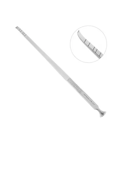 Долото хирургическое, HLW Dental, прямое с изогнутой рабочей частью 4 мм, 175 мм, нержавеющая сталь