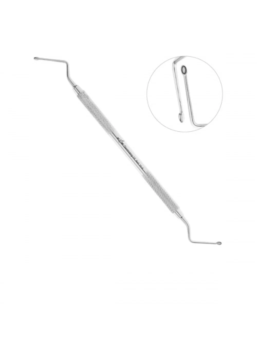 Ложка кюретажная, HLW Dental, Hemingway, 2.0 мм, изогнутая, овальная