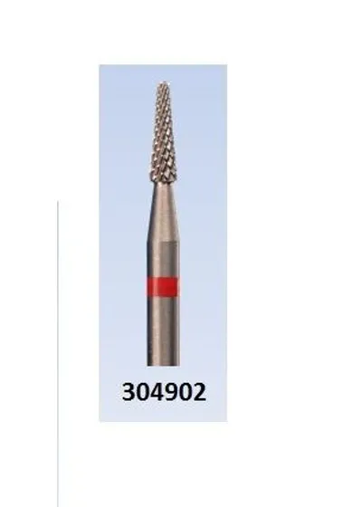 Фреза красная 304902 мал. остр.конус Крестообразная мелкая нарезка