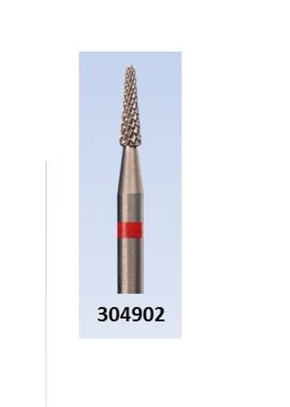 Фреза красная 304902 мал. остр.конус Крестообразная мелкая нарезка