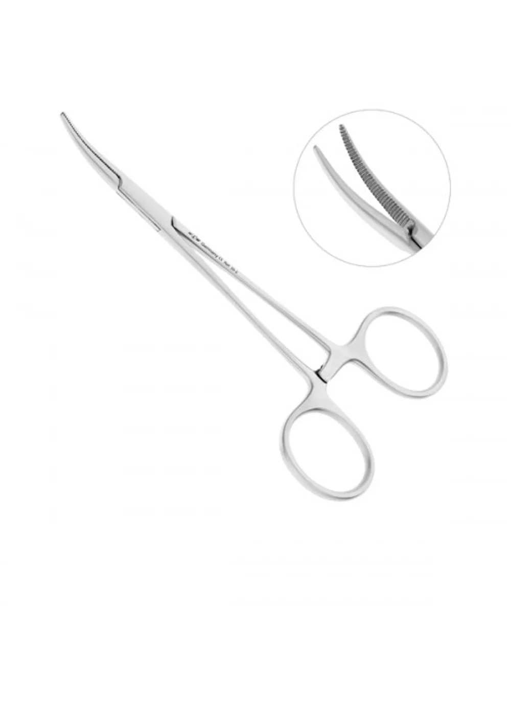 Зажим, HLW Dental, Halstead-Mosquito изогнутый, 125 мм