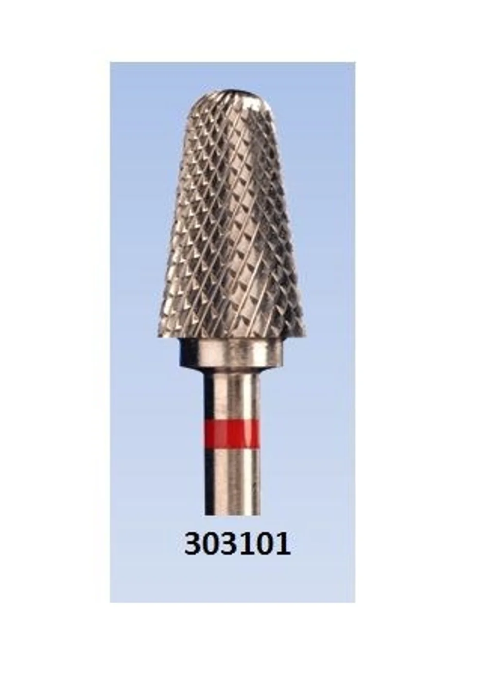 Фреза крас. 303101 бол.конус Крестообразная мелкая нарезка