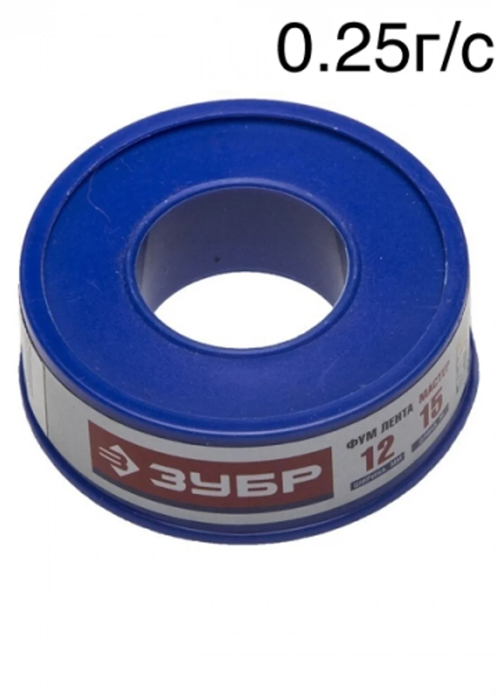 Лента уплотнительная, Зубр, ФУМ, 0.1x12 мм, 15 м