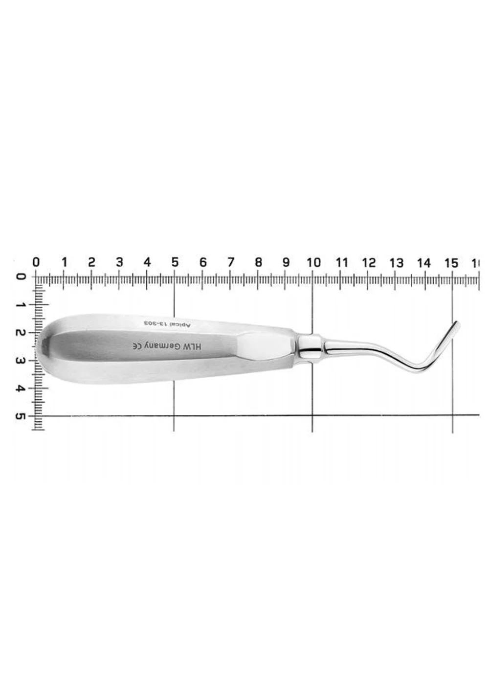 Элеватор 3,0 мм Apical изогнутый (на себя)