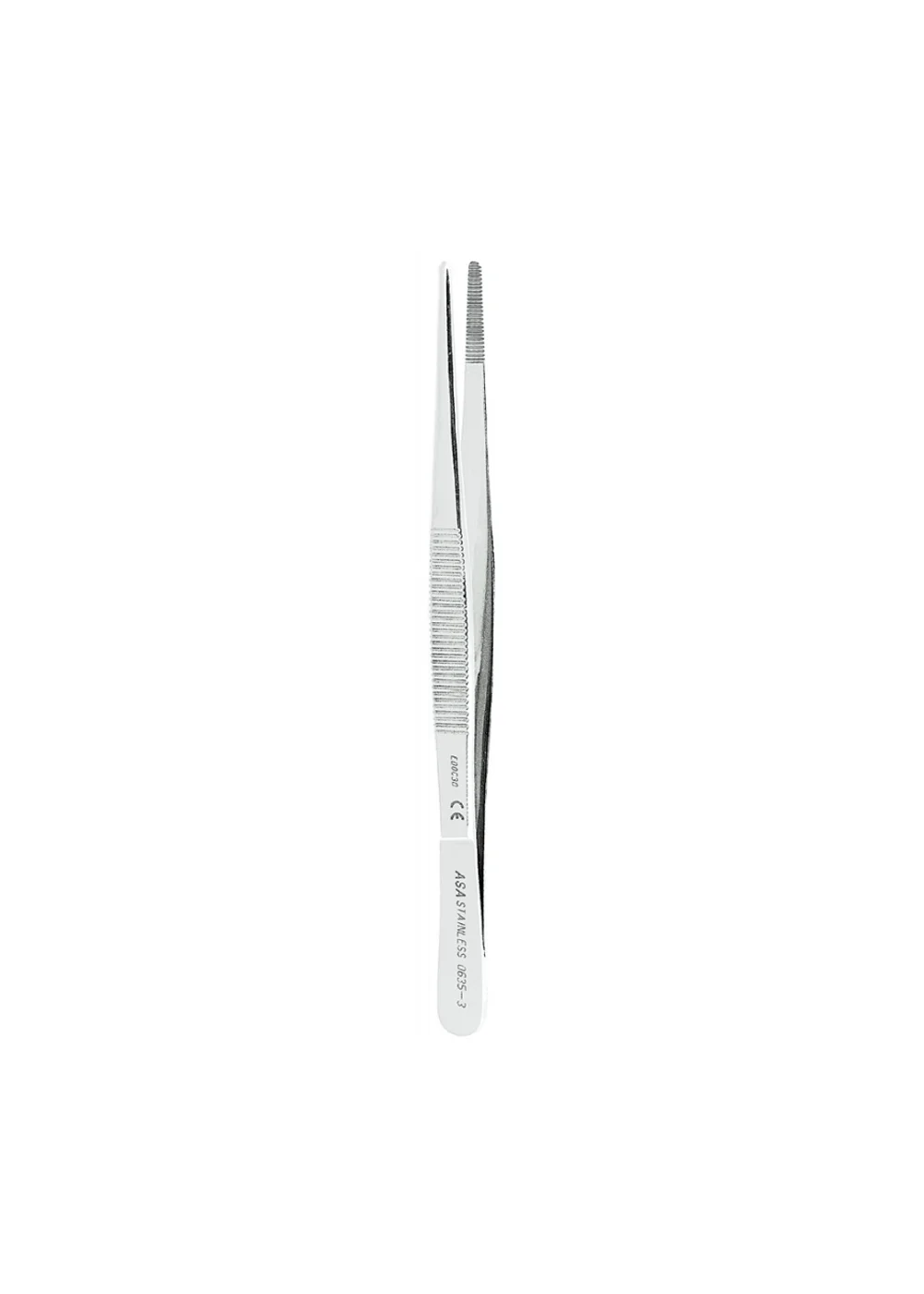 Asa Dental 0635-3 - пинцет анатомический прямой с рифлением, 15 см атравматичный