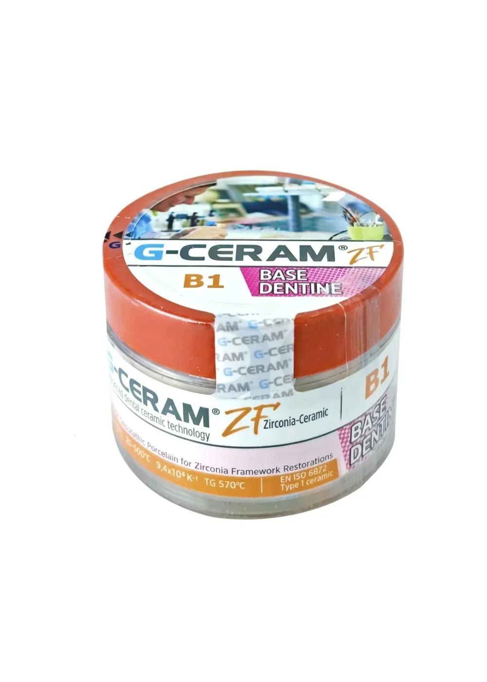 Керамическая масса дентинная, G-CERAM, ZF базовый дентин Base Dentine B1 (bleach), 20г