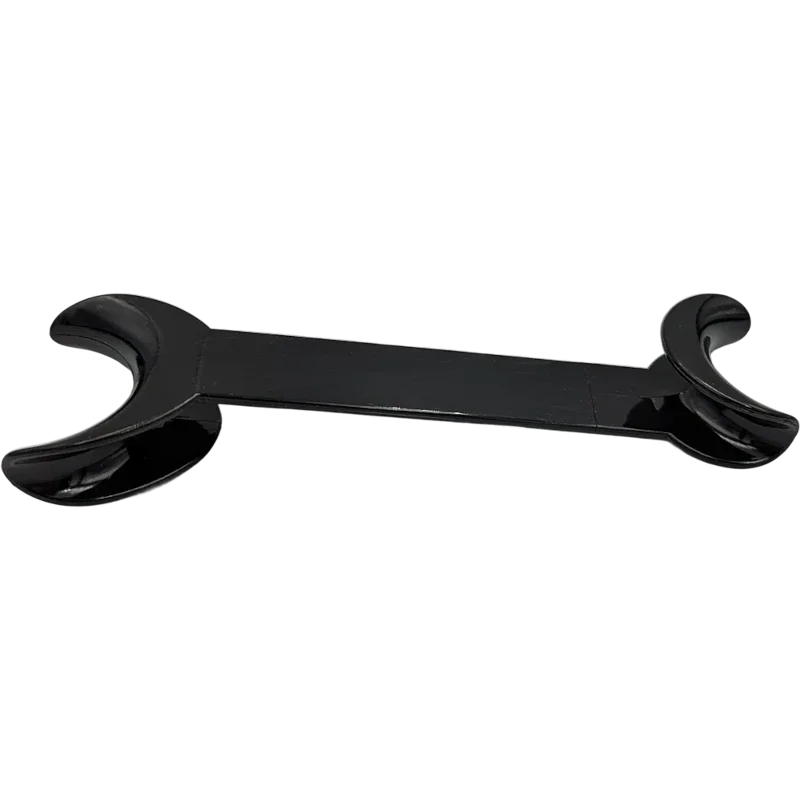 Ретрактор щечный двусторонний боковой черный, малый, Shinye